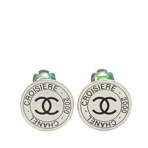 Chanel Cc Logo Clip-On Earrings Silver- #208238C49B